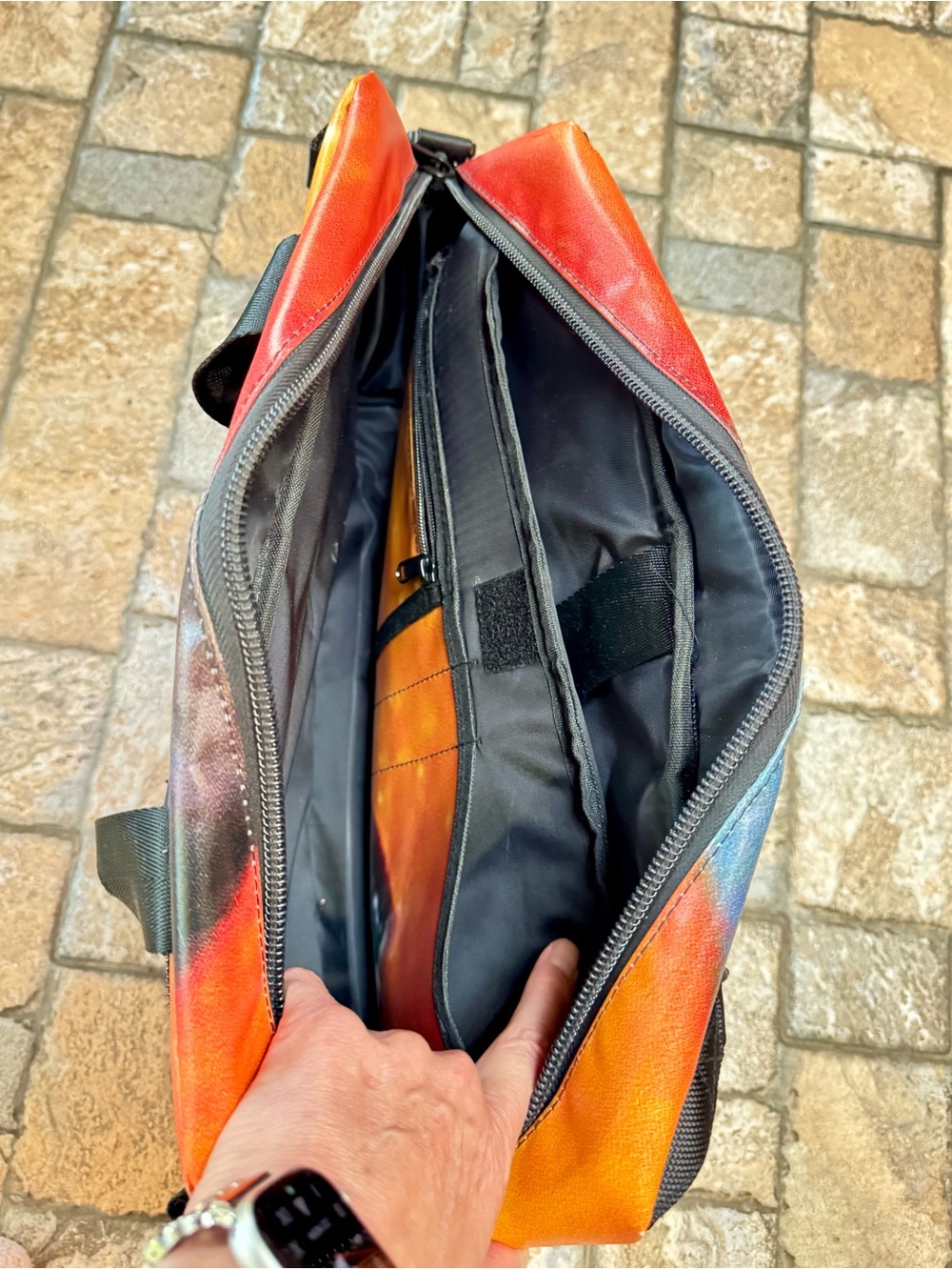 Rareform Orange and Black Men's Backpack & briefcase - Picture 11 of 12